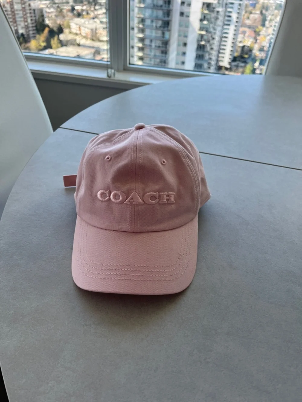 Coach Pink Logo Baseball Cap